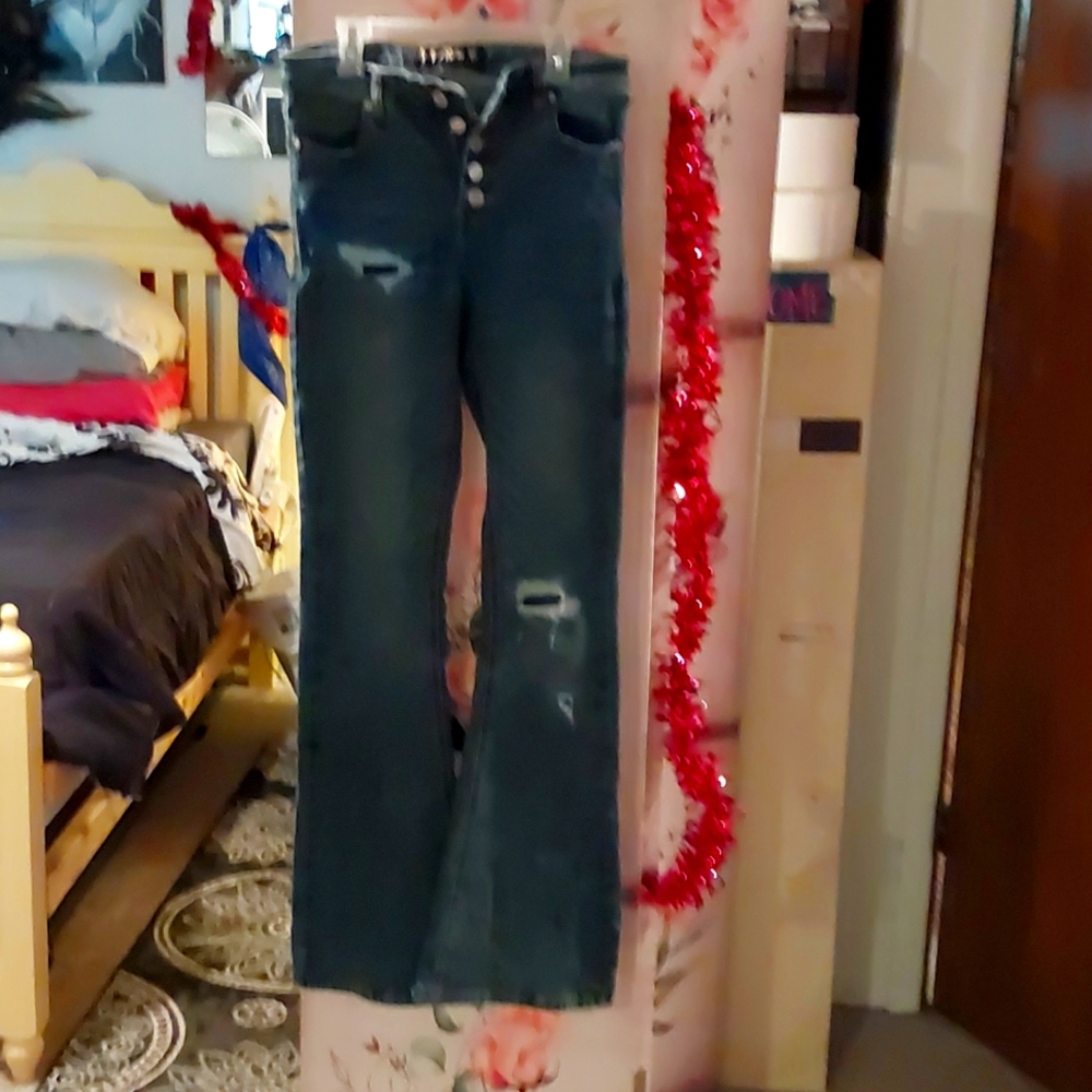 Indigo rain denim size 28 and 32 and 1/2 long